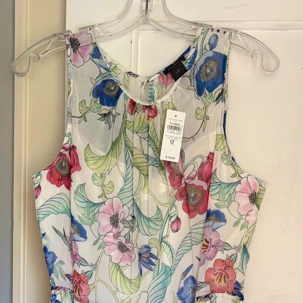 BRAND NEW Ann Taylor Floral Sleeveless Dress